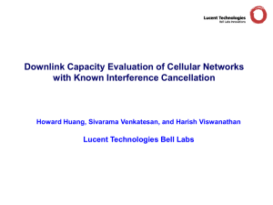 Downlink Capacity Evaluation of Cellular Networks with Known Interference Cancellation