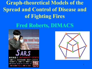 Graph-theoretical Models of the Spread and Control of Disease and