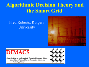 Algorithmic Decision Theory for the Smart Grid