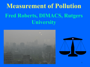 Measurement of Pollution