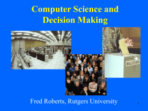 Computer Science and Decision Making