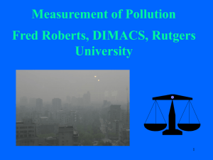 Measurement of Pollution