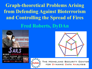 Graph-theoretical Problems Arising from Defending Against Bioterrorism