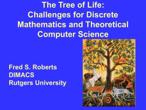 The Tree of Life: Challenges for Discrete Math and Theoretical Computer Science