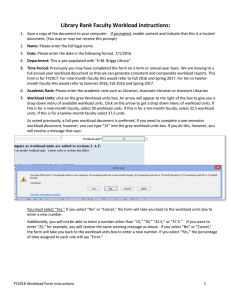 Library Workload Instructions