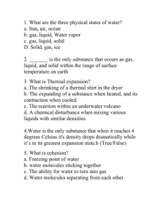 Water Properties Presentation Quiz Period 2