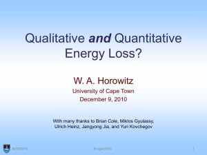 Qualitative and quantitative jet physics?