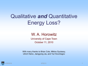 Qualitative and quantitative jet physics?