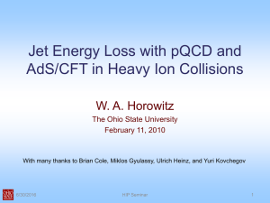 Jet Energy Loss with pQCD and AdS/CFT in Heavy Ion Collisions