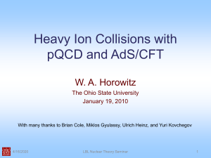Heavy Ion Collisions with pQCD and AdS/CFT