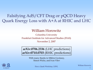 Falsifying AdS/CFT Drag or pQCD Heavy Quark Energy Loss with A+A at RHIC and LHC