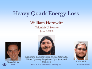 Heavy Quark Energy Loss