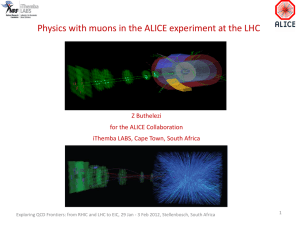 Physics with muons in the ALICE experiment at the LHC