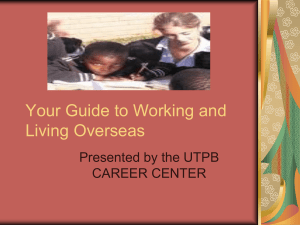 Your Guide to Working and Living Overseas