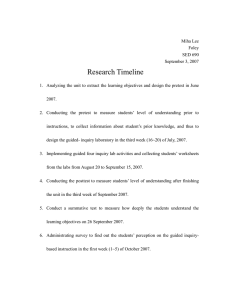 Research Timeline
