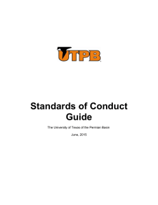 UTPB Standards of Conduct