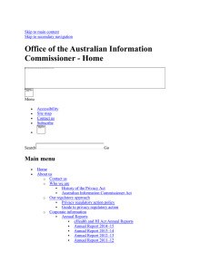 'Guidelines for the use of data-matching in Commonwealth administration'