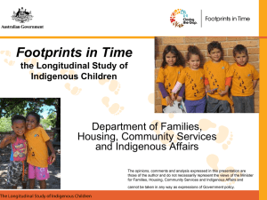 Footprints in Time Department of Families, Housing, Community Services and Indigenous Affairs