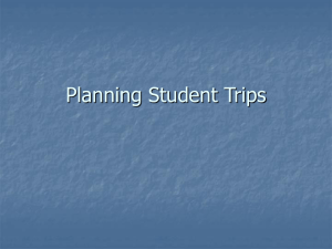 Planning Student Trips Powerpoint