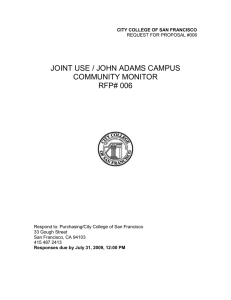 RFP 006 FOR COMMUNITY MONITOR JAD_JOINT USE W ANNOUNCEMENT