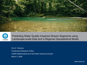 Predicting Water Quality Impaired Stream Segments using