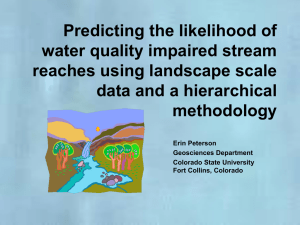 Predicting the likelihood of water quality impaired stream reaches using landscape scale