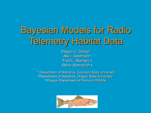Bayesian Models for Radio Telemetry Habitat Data Megan C. Dailey* Alix I. Gitelman