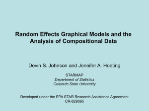 Random Effects Graphical Models and the Analysis of Compositional Data STARMAP