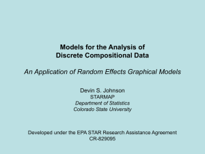 Models for the Analysis of Discrete Compositional Data Devin S. Johnson