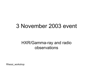 Nov3, 2003 gamma-ray and radio emissions