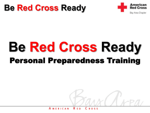 Be Ready Red Cross Personal Preparedness Training