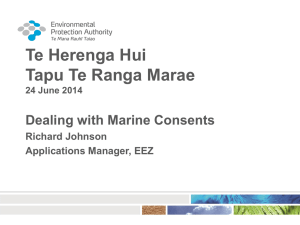 Session 3 –  Dealing with Marine Consents