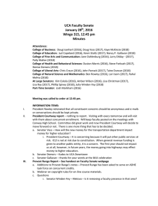 Faculty Senate Minutes 01-28-16