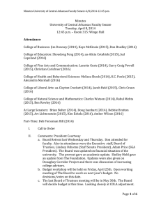 04-08-2014 Faculty Senate Meeting Minutes