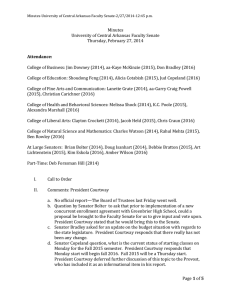 02-27-2014 Faculty Senate Meeting Minutes