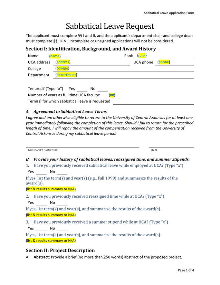 sabbatical-leave-request