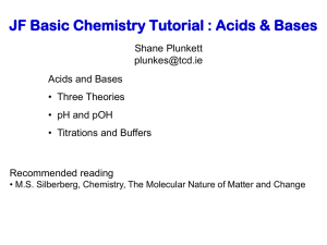 Tutorial 6 Acids and Bases
