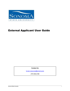External Applicant User Guide
