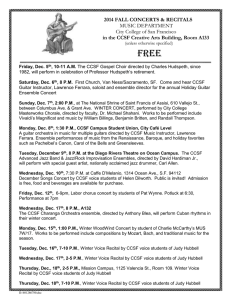 FREE  2014 FALL CONCERTS &amp; RECITALS