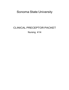 Senior Clinical study Preceptor Handbook