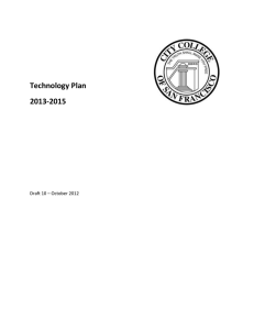 Technology Plan 2013-2015  Draft 10 – October 2012