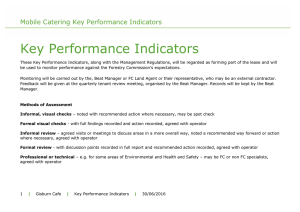 Key Performance Indicators Gisburn