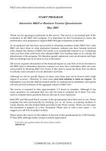 Alternative R&D or business venture online questionnaire 16 May.dot