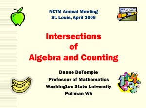 NCTM Annual Meeting presentation in PowerPoint