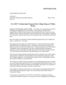 New SFCC Scholarship Program Puts College Degrees Within Reach (4/14/05)