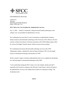SFCC Hires New Vice President for Administrative Services