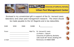 Urban Pest Management Center