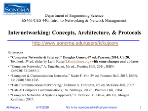 Ch20 Internetworking Concepts Architecture Protocols
