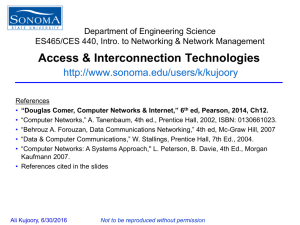 Ch12 Access and Interconnection Technologies