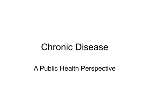 Chronic Disease and Public Health